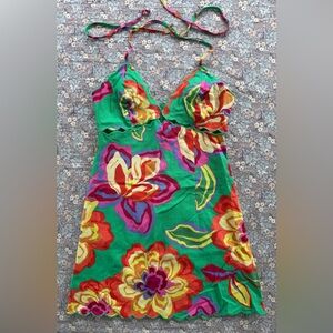 GB Vibrant Floral Mini Dress